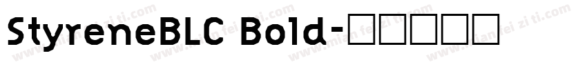 StyreneBLC Bold字体转换